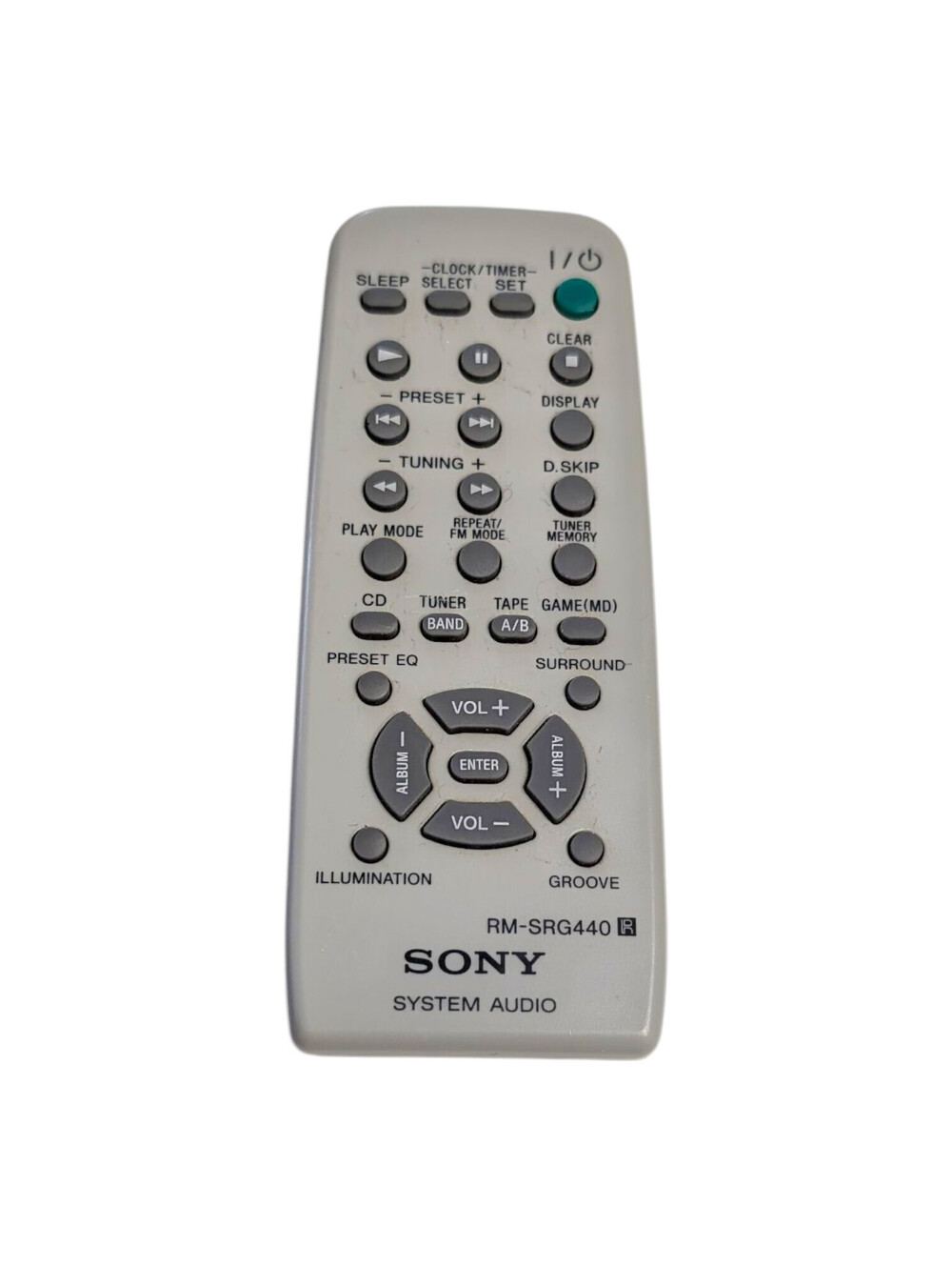 Sony RM-SRG440 System Audio Remote MHC-GX45 MHC-GX35 MHC-GX25 OEM
